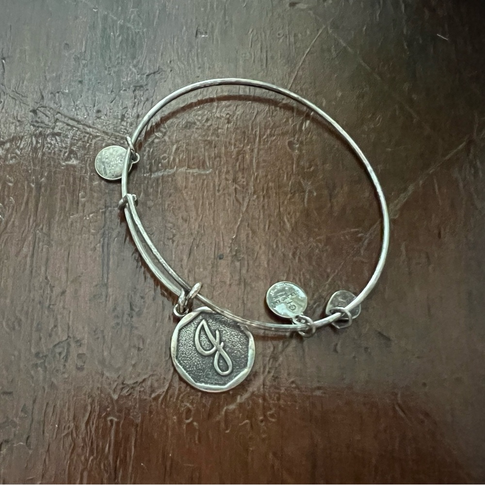 Initial Alex and Ani charm bracelet